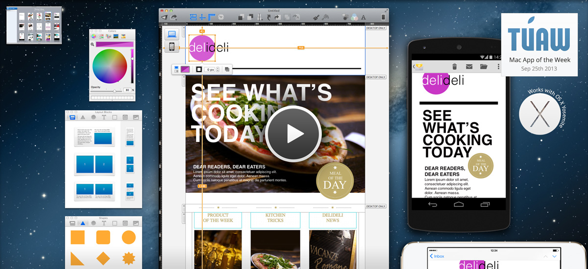 Mail Designer Pro 2 Create newsletters and HTML emails for mobile devices